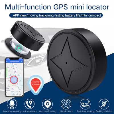 Mini GPS Tracker Strong Magnetic Mount Car Motorcycle Truck Trackers Vehicle Realtime Tracking Locator Anti-lost GPS Tracker pawello