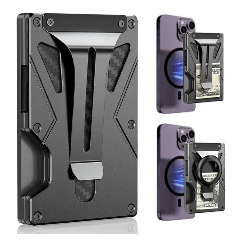 Tracker RFID Anti-theft Swiping Metal Wallet tracksyshop