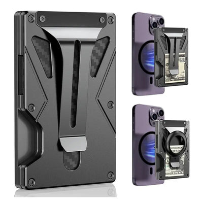 Tracker RFID Anti-theft Swiping Metal Wallet tracksyshop