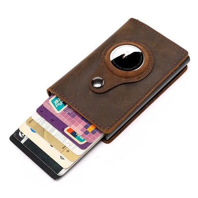 Location Tracker Metal Aluminum Alloy RFID Wallet pawello