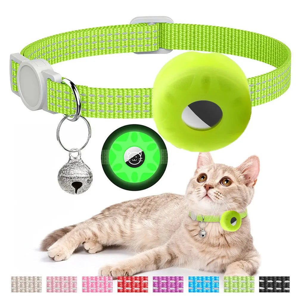 Fashion Cat Collar Tracker Silicone Case pawello