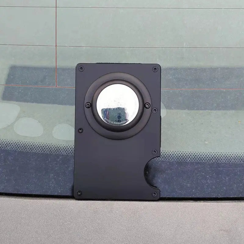 New Aluminum Card Holder Location Tracker Protective Cover tracksyshop
