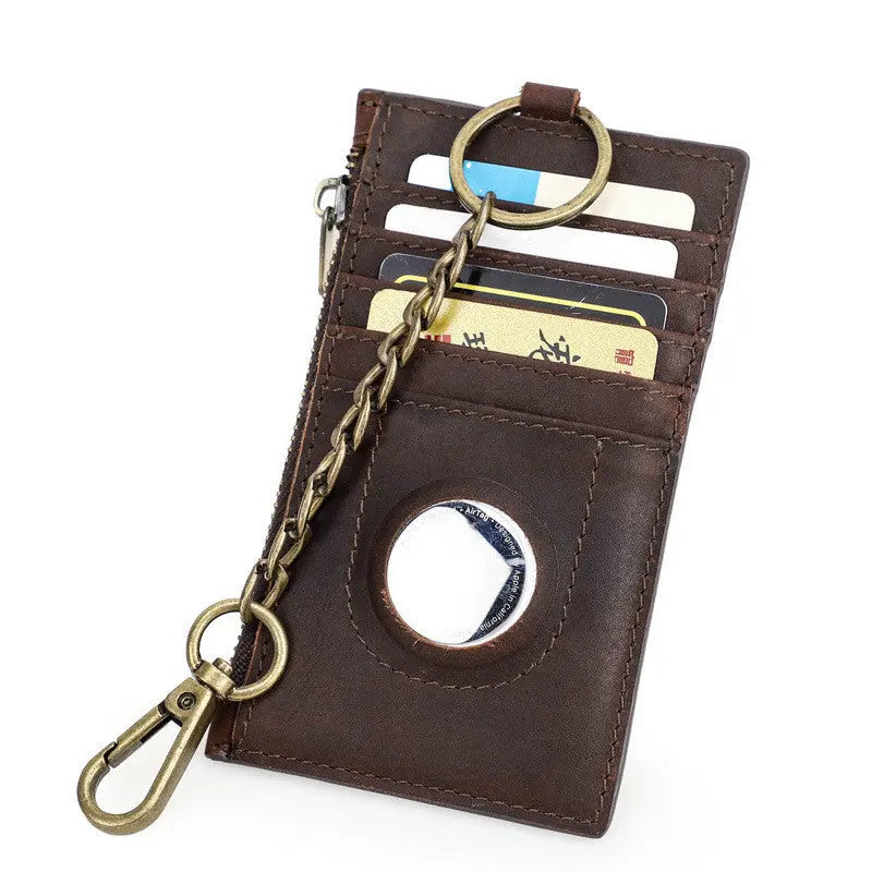 Tracker Crazy Horse Leather Card Holder pawello