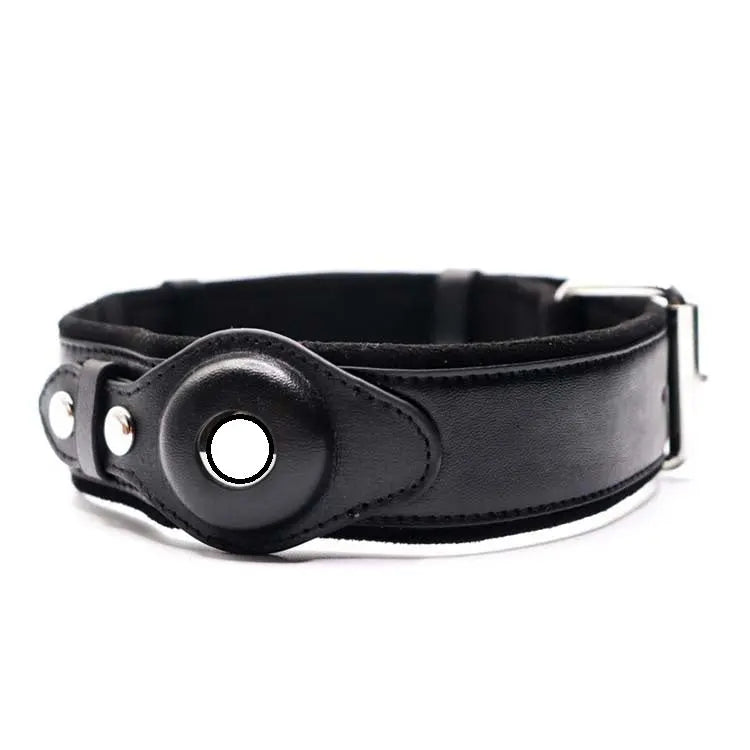 Location Tracker First Layer Leather Dog Pet Collar tracksyshop