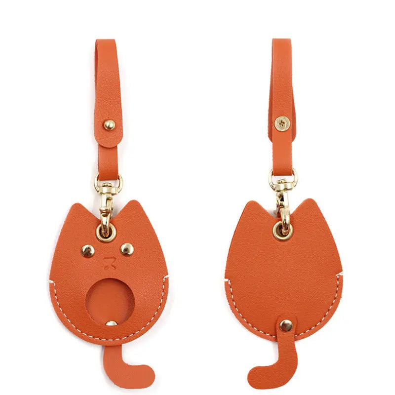 Leather Locator Tracker Access Card Holder pawello